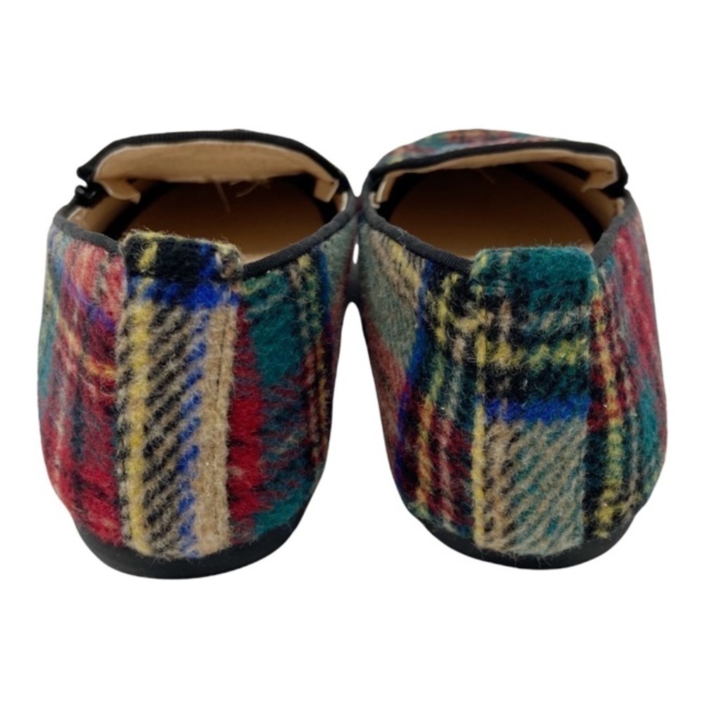 Marley Lilly Monogrammed Plaid Loafers Flats Women's Shoes Size 6 - Picture 8 of 9